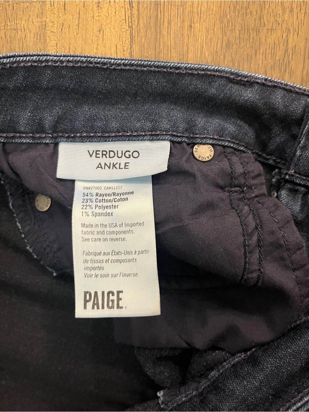 PAIGE Womens Dark Wash Skinny Jeans Verdugo Ankle Pants Classic Stretch Sz 29 - Picture 11 of 16